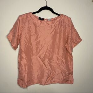 VTG90 vintage satin 100% silk blouse